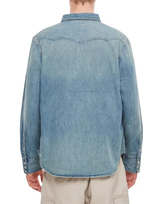  폴로 랄프로렌 웨스턴 레귤러핏 데님 셔츠 셔츠 710703936001RLWESTERN Blue - POLO RALPH LAUREN