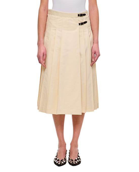 25SS 두라찌 롱 스커트 SS25SK04069POPI001 Neutrals