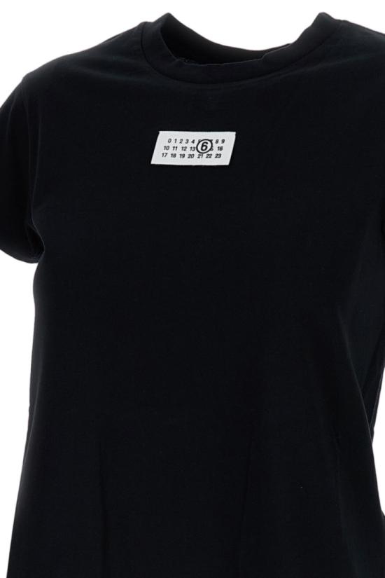 26SS MM6 메종마르지엘라 뉴메릭 코튼 저지 티셔츠 S52GC0327M20170900 Black - MM6 MAISON MARGIELA