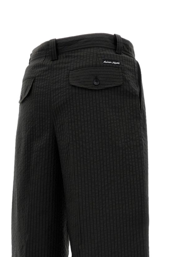 25SS 메종키츠네 스트레이트 팬츠 OM01112WC5032P391 Black - MAISON KITSUNE