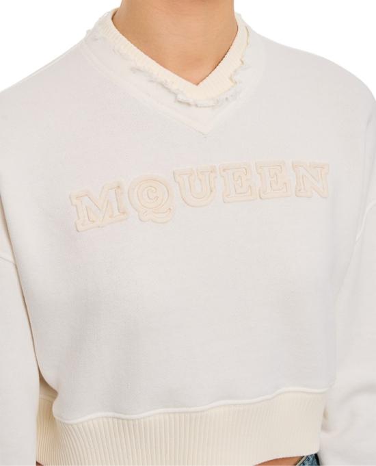 25SS 알렉산더 맥퀸 스웨터 815584QLAD89000 White - ALEXANDER MCQUEEN