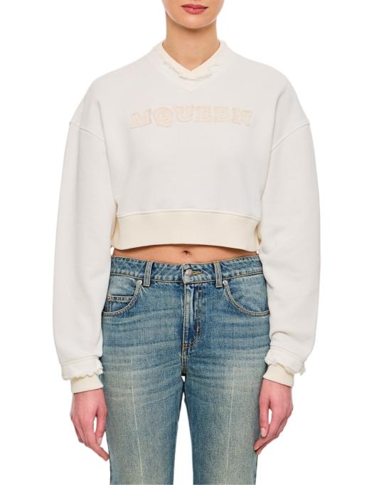 25SS 알렉산더 맥퀸 스웨터 815584QLAD89000 White