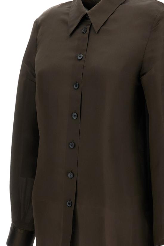 25FW 케이트 블라우스 2412479918 Brown - KHAITE