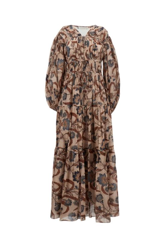 25FW 짐머만 롱 원피스 4208DSS253BLUINDFLO Brown