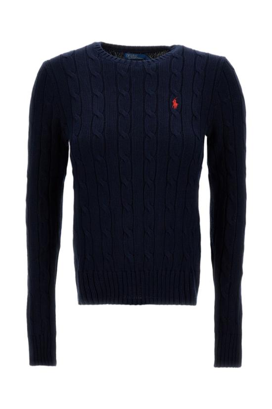 26SS 폴로 랄프로렌 포니 로고 피마코튼 케이블 니트 스웨터 211971869008HUNTERNAVY Blue