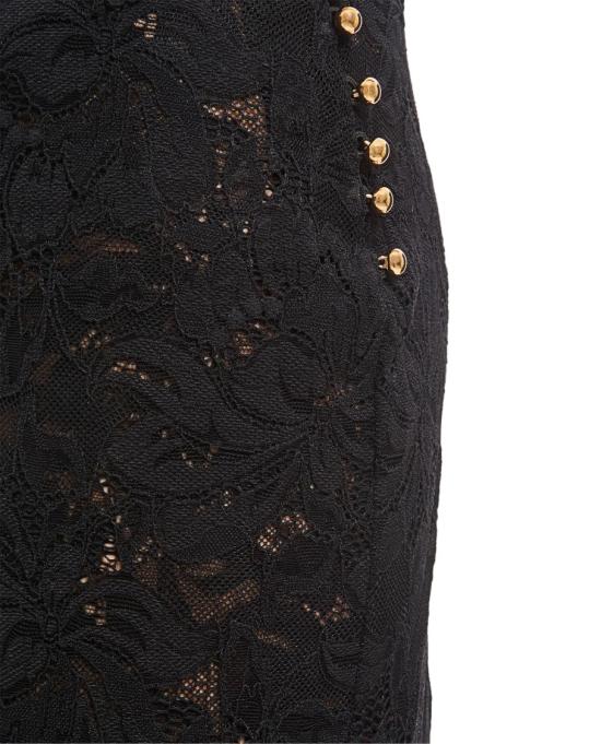  파코라반 롱 스커트 24AJJU598PA0170P001 Black - PACO RABANNE