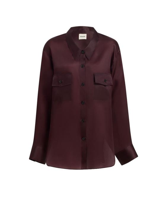 25FW 케이트 블라우스 24043002599 Burgundy