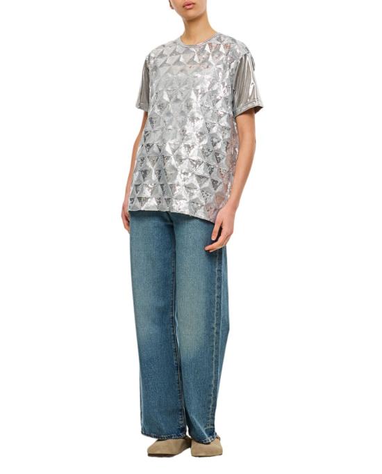  와타나베 준야 반팔 티셔츠 JOT0070511 Silver - JUNYA WATANABE