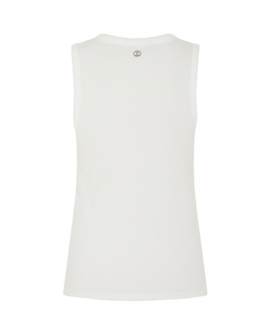 25FW 파코라반 민소매 티셔츠 25HJTE027CO0530P100 White - PACO RABANNE