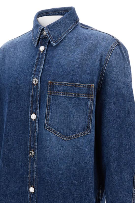 25FW 지방시 데님 셔츠 BM615W516L401 Blue - GIVENCHY