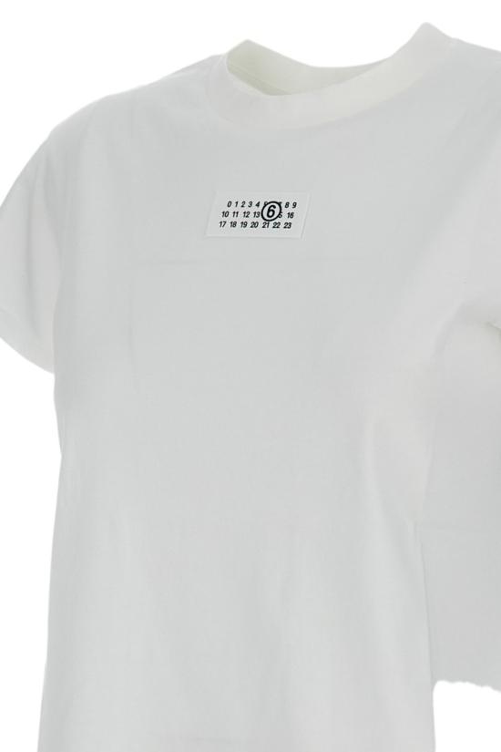26SS MM6 메종마르지엘라 뉴메릭 코튼 저지 티셔츠 S52GC0327M20170101 White - MM6 MAISON MARGIELA