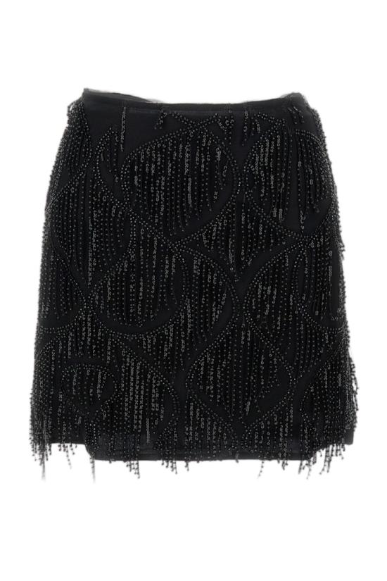25FW 로테이트 미디 스커트 114623100100 Black