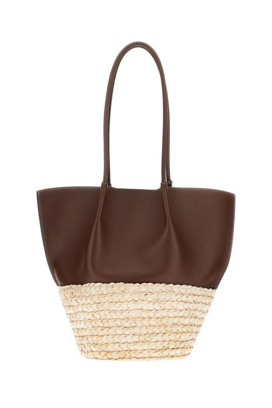 25SS 토즈 스트로우 레더 쇼핑백 미디움 XBWBUXA0300UBYZZG2 Brown - TODS