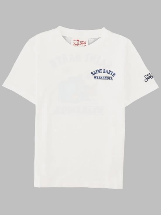 26SS [키즈] 세인트바쓰 티셔츠 PRL0001K 02644L01 WHITE