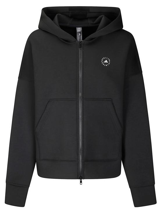 26FW 아디다스 바이 스텔라매카트니 후드 티셔츠 JV7036 BLACK
