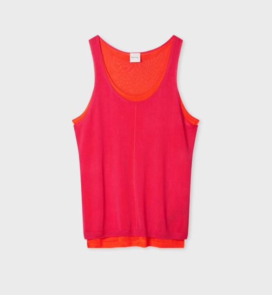 26SS 폴 스미스 민소매 티셔츠 W1R691NV11240 22 FUCHSIA