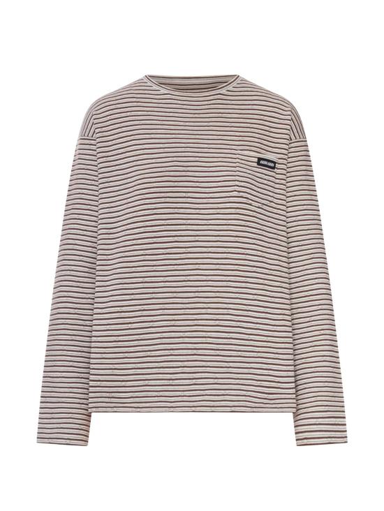 26FW 미우미우 스웨터 MML06QSOOO195I F0963 BIANCO CACAO