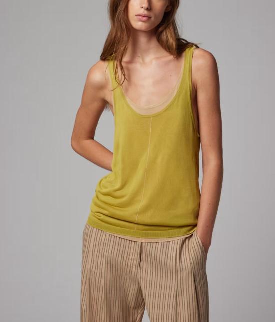 26SS 폴 스미스 민소매 티셔츠 W1R691NV11240 32 LIME GREEN - PAUL SMITH