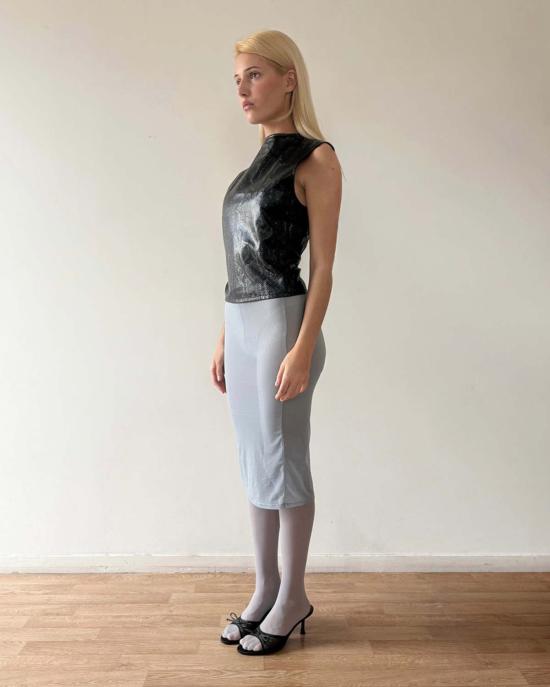  Leonie Mauchant 양말 레오니 모샹 스커트 타이츠 블루