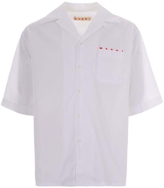 26SS 마르니 반팔 셔츠 8059030885196 WHITE