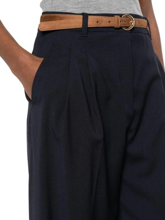 26SS 막스마라 스트레이트 팬츠 2616131081600008 NAVY - MAX MARA