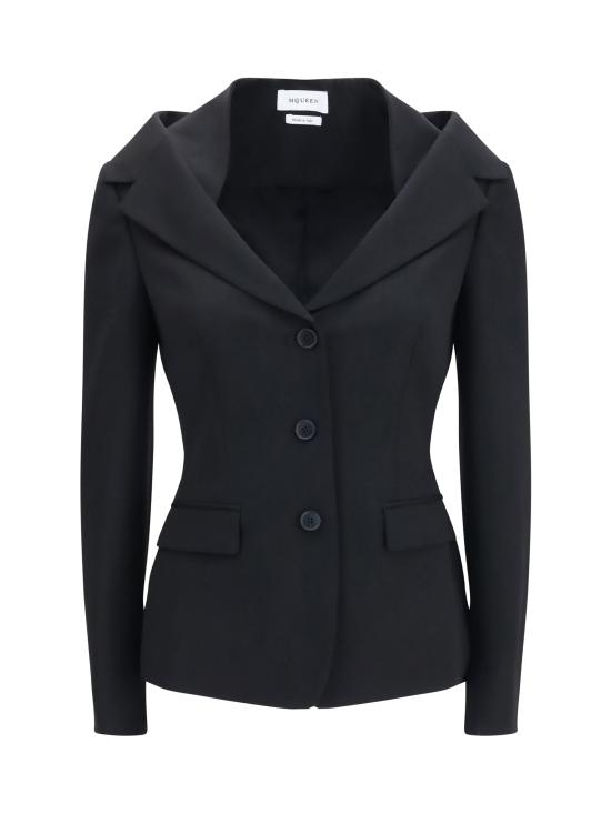 26FW 알렉산더 맥퀸 자켓 865434QJAAC 1000 BLACK