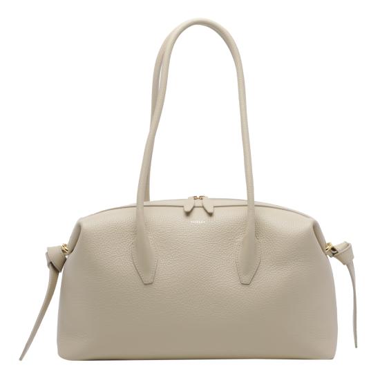 26FW 유제피 숄더백 BRIOCHE DUFFLE PEBBLE GRAIN LEATHERL066 Beige