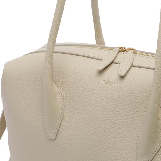 26FW 유제피 숄더백 BRIOCHE DUFFLE PEBBLE GRAIN LEATHERL066 Beige - YUZEFI