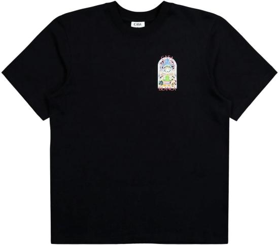 26SS 카사블랑카 반팔 티셔츠 5063820007463 BLACK