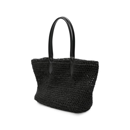 26SS 비비안웨스트우드 사피아노 미디엄 탑핸들 토트백 4D03000DU W01GT N401 BLACK - VIVIENNE WESTWOOD