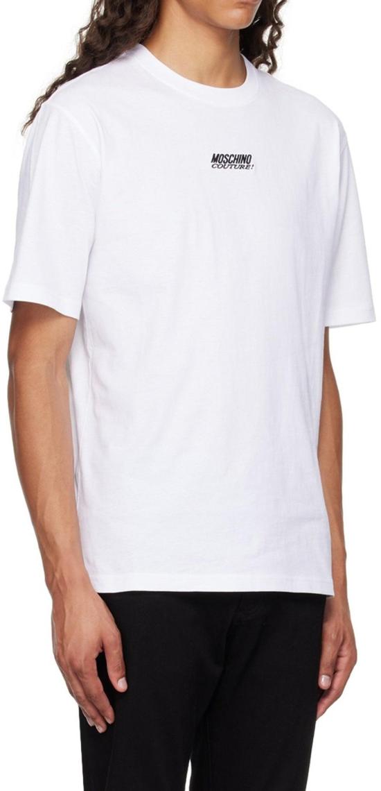  모스키노 반팔 티셔츠 55982465319252 WHITE - MOSCHINO