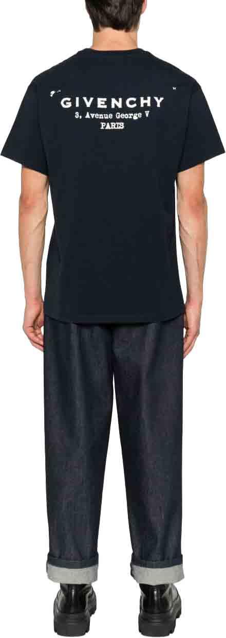 26SS 지방시 반팔 티셔츠 3617015481143 NAVY - GIVENCHY