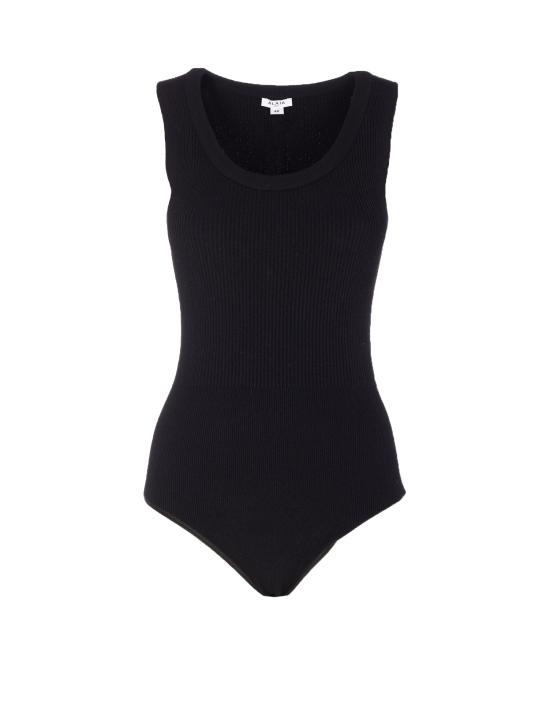 26SS 알라이아 바디수트 티셔츠 AA9B0353K017A 995 Black