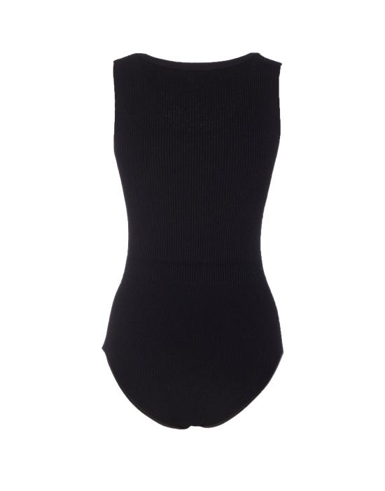 26SS 알라이아 바디수트 티셔츠 AA9B0353K017A 995 Black - ALAIA
