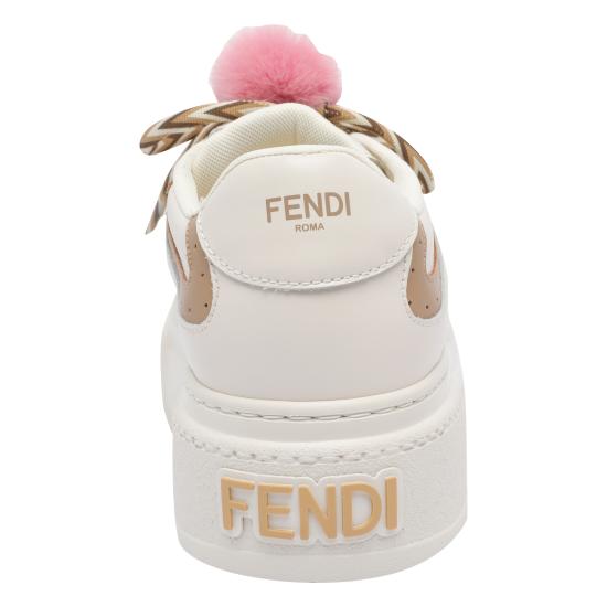 26SS 펜디 매치 소프트 레더 로우탑 스니커즈 8E8721 AY9NF1TO4 White - FENDI
