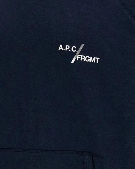 26FW 아페쎄 후드 티셔츠 COHSKM37018IAK NAVY - A.P.C.