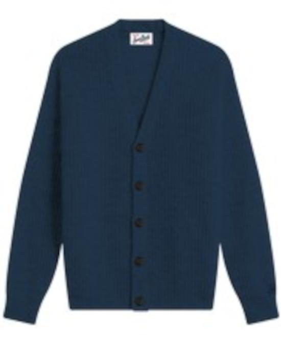 25FW 세인트바쓰 가디건 HERRISONRIBWOOL00063I Blue