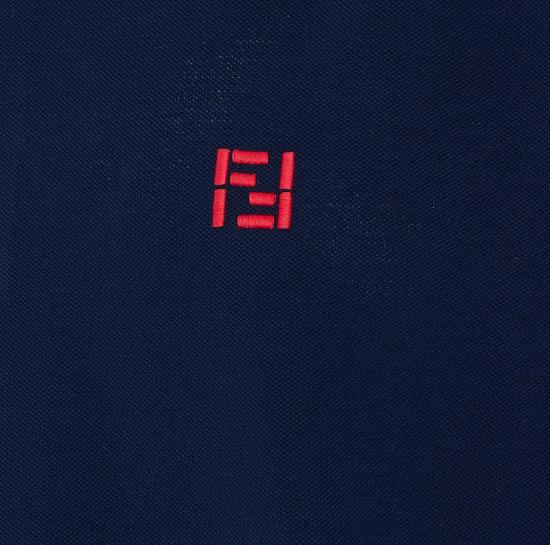 26SS 펜디 폴로 티셔츠 FY1309 AY0IF0QB0 Blue - FENDI