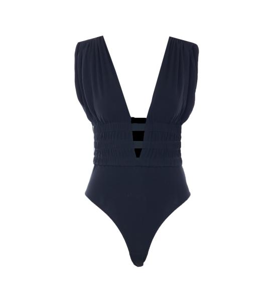 26SS 알라이아 바디수트 티셔츠 AA9B0476J090C 995 Black
