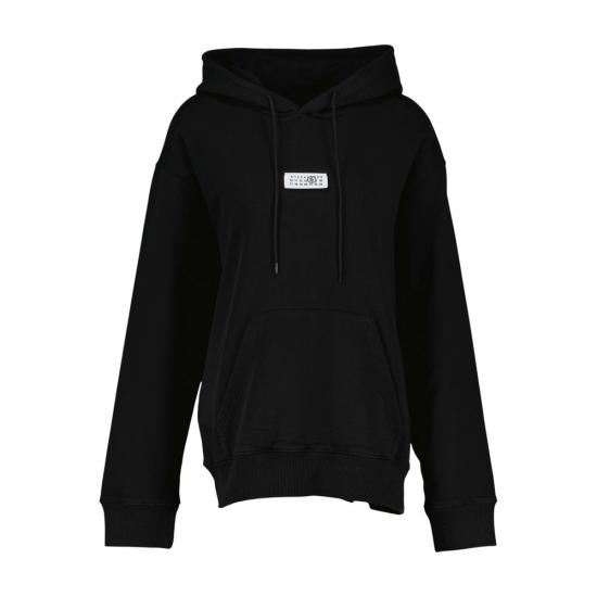 26FW MM6 메종마르지엘라 후드 티셔츠 SH0GU0048 M25025 900 black