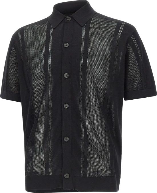 26SS 파올로페코라 반팔 셔츠 A033F2009000 BLACK