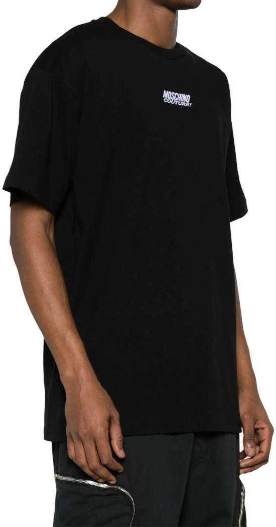  모스키노 반팔 티셔츠 55982465483092 BLACK - MOSCHINO