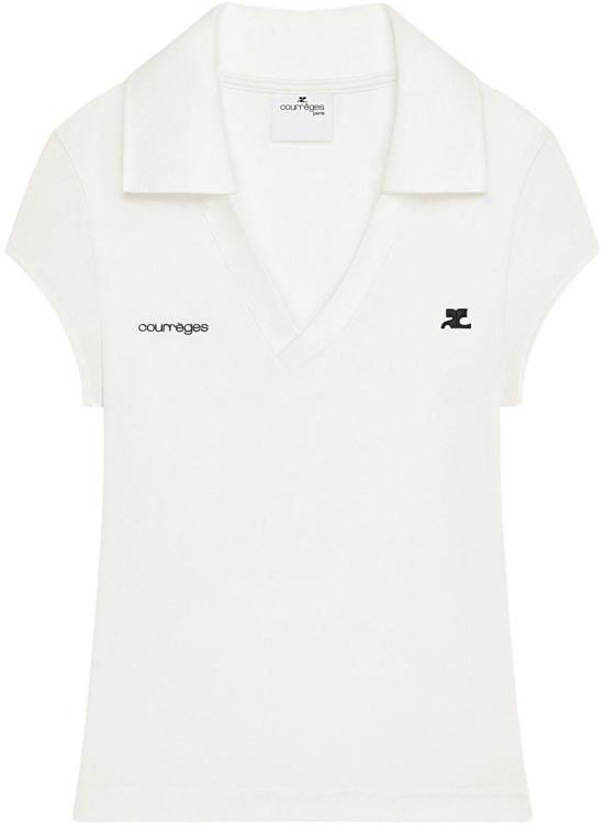 26SS 쿠레쥬 폴로 티셔츠 126JPO057JS0195B166 WHITE