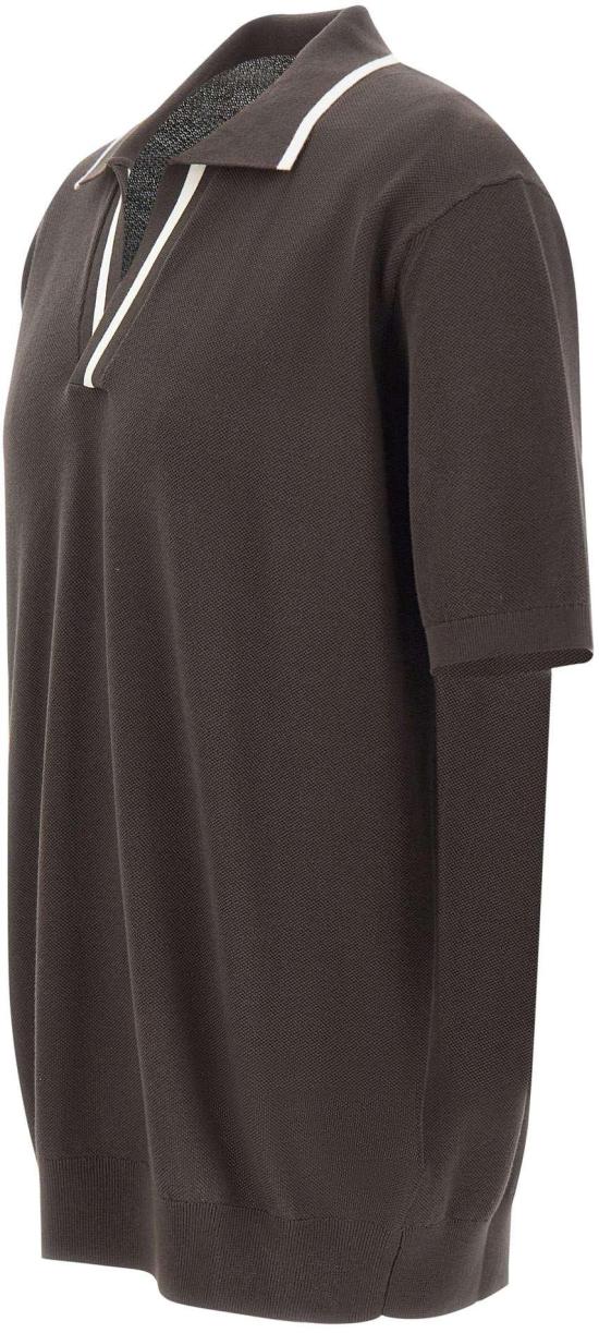 26SS 파올로페코라 폴로 티셔츠 A017F1002345 BROWN - PAOLO PECORA