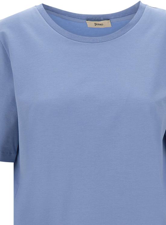 26SS 에르노 슈퍼파인 코튼 스트레치 티셔츠 JG000325D520039128 BLUE - HERNO