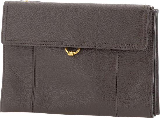26FW 지아니 끼아리니 클러치/파우치 BSW6010GRNESPRESSO BROWN