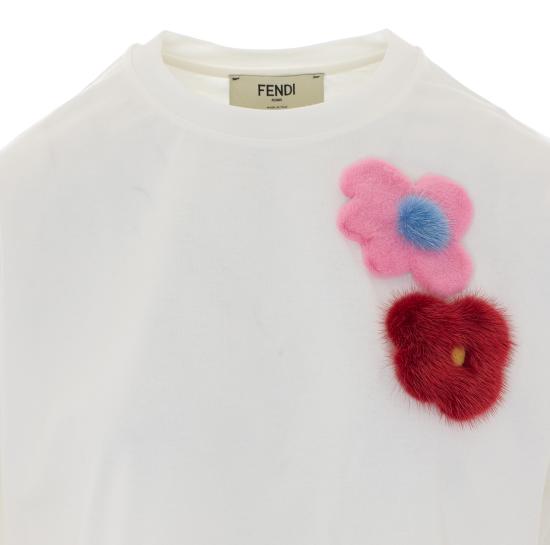 26SS 펜디 저지 티셔츠 FS9776 AOUHF0ZNM White - FENDI