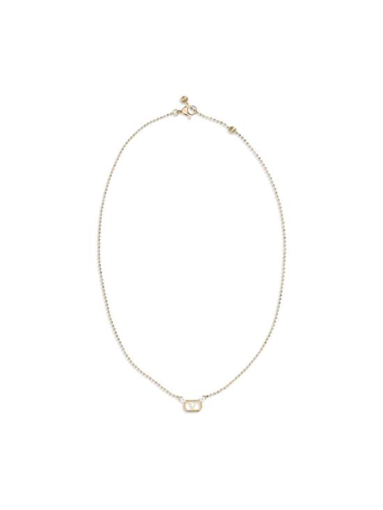 26SS 발렌티노 가라바니 목걸이/팬던트 8W2J0BG2 YCW 9MN GOLD CRYSTAL DOM