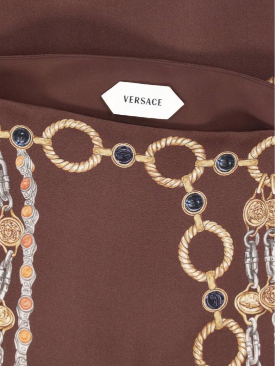 26SS 베르사체 미디 스커트 1024690 1A179525N940 Brown - VERSACE