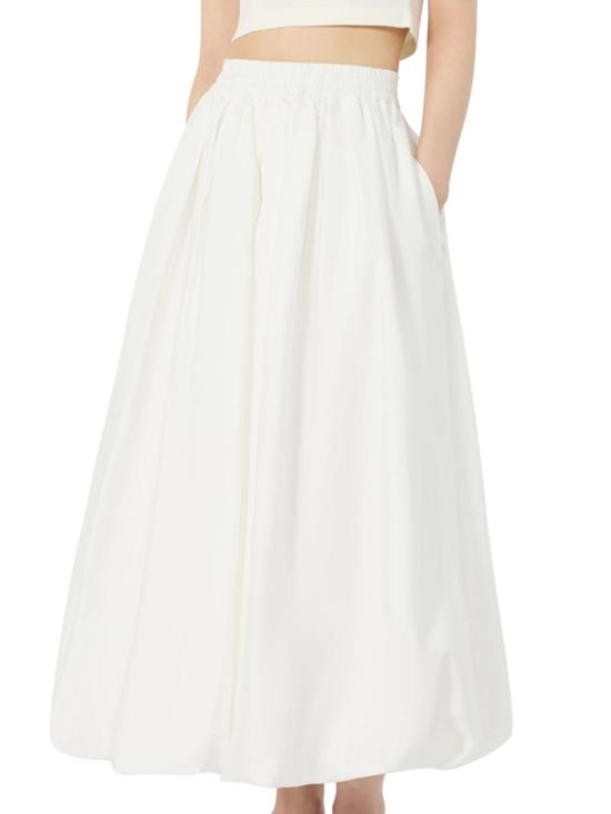 26SS 막스마라 롱 스커트 2615101013600WKINUVOLE038 White - MAX MARA